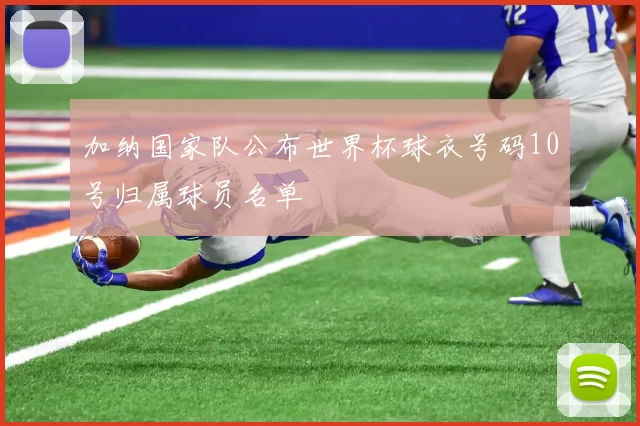 加纳国家队公布世界杯球衣号码10号归属球员名单